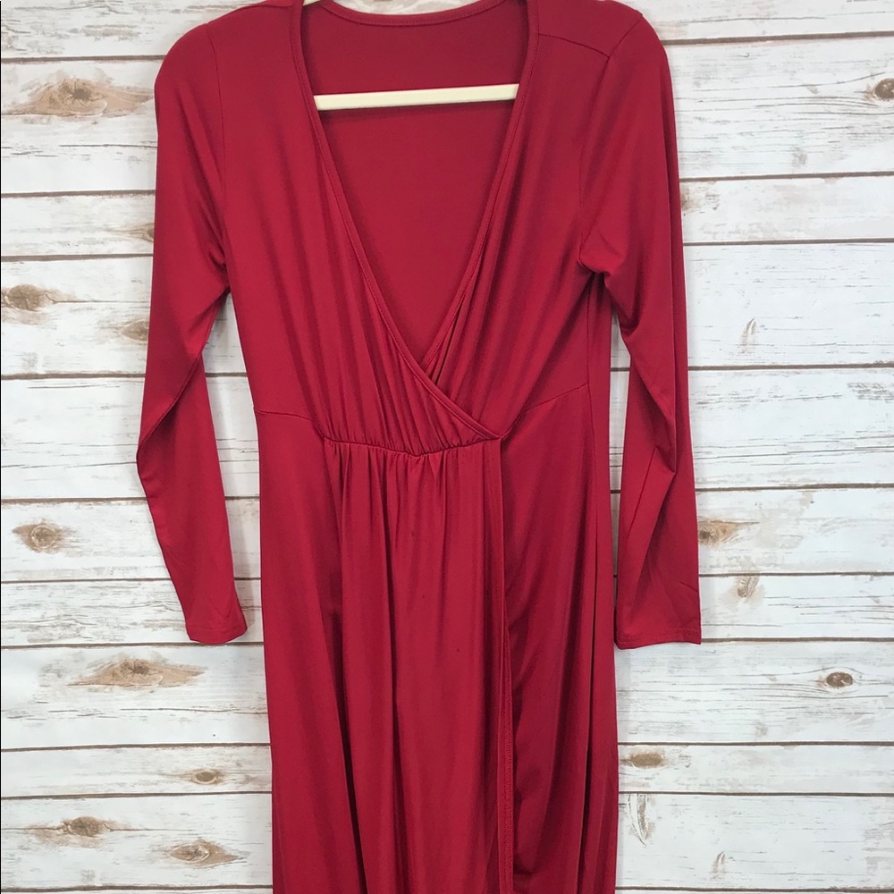 Dress Red Large Size-10 BoHo